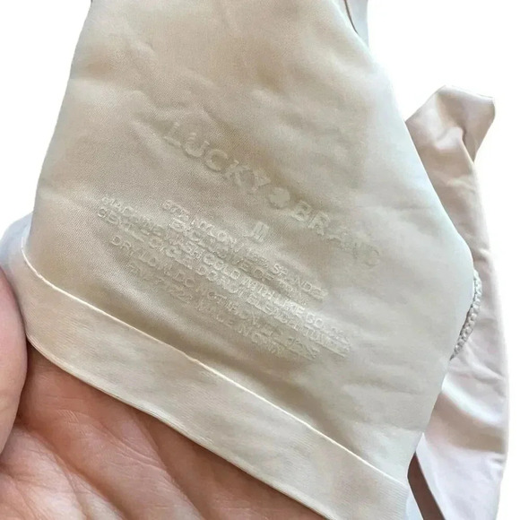 Lucky Brand Beige Nylon Bralette M - Picture 5 of 5